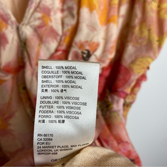 Free people Freddy tie floral mini dress large - Picture 4 of 10